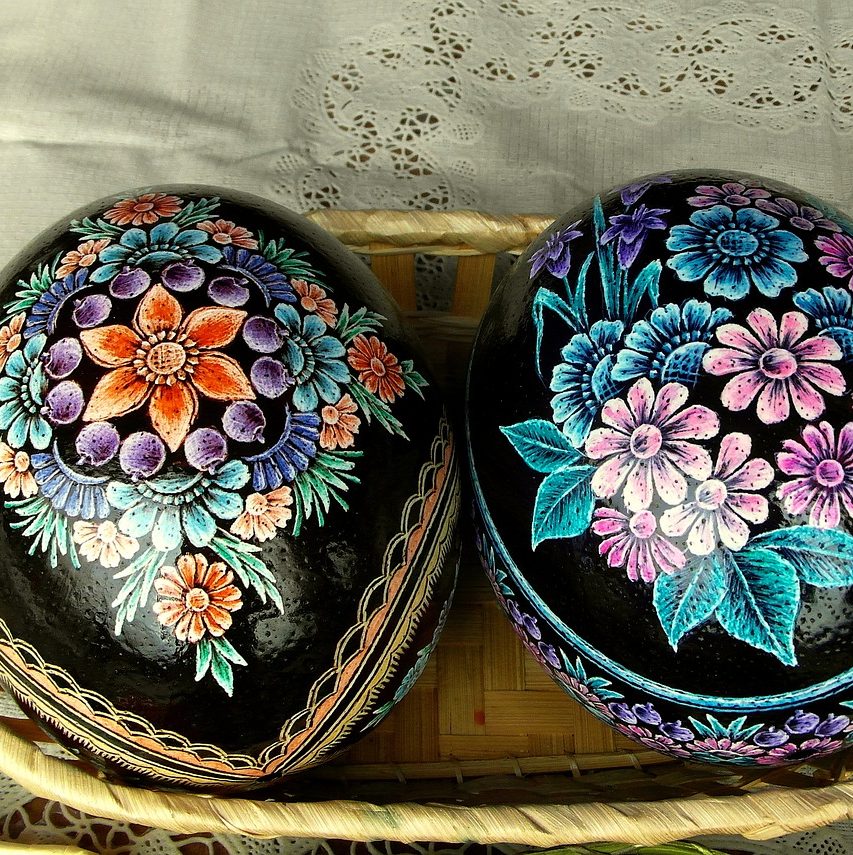 easter eggs, colorful, custom